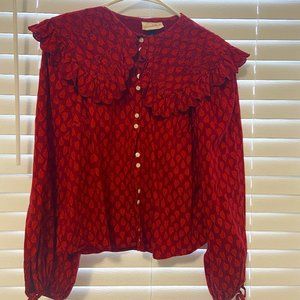 Universal Thread cottagecore/pilgrim collar blouse